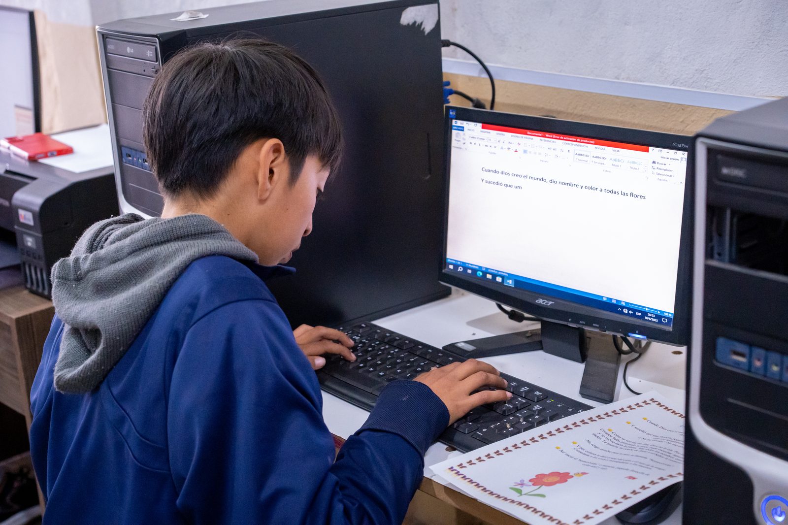 Protección de niñez y adolescencia: socialización y talleres de expresión infantil