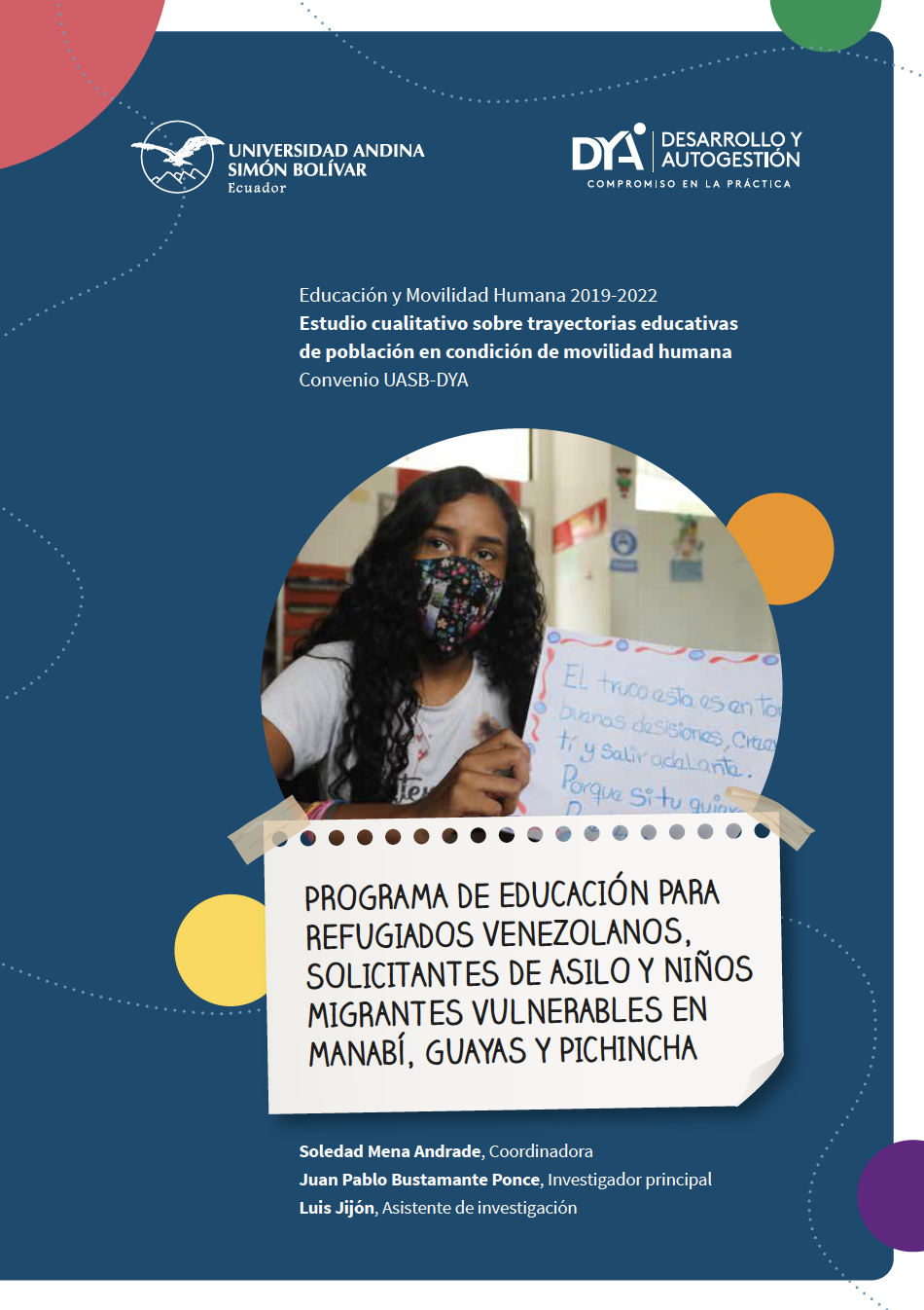 Programa de educacion para refugiados venezolanos, solicitantes de asilo y ninos migrantes vulnerables en Manabi, Guayas y Pichincha